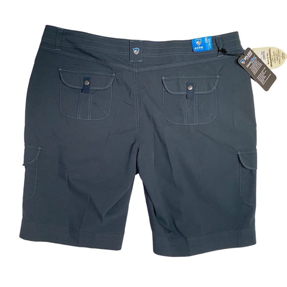 Kuhl Splash Women's Size 22W Stone Blue Cargo Shorts 44" x 13" NWT - Picture 4 of 11